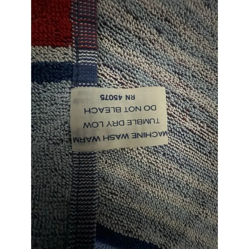 Vintage Atlantis Brastex Towel Sunset Sailboats Made in Brazil 100% Cotton NEW